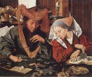 Marinus van Reymerswaele Money-changer and his wife Spain oil painting artist